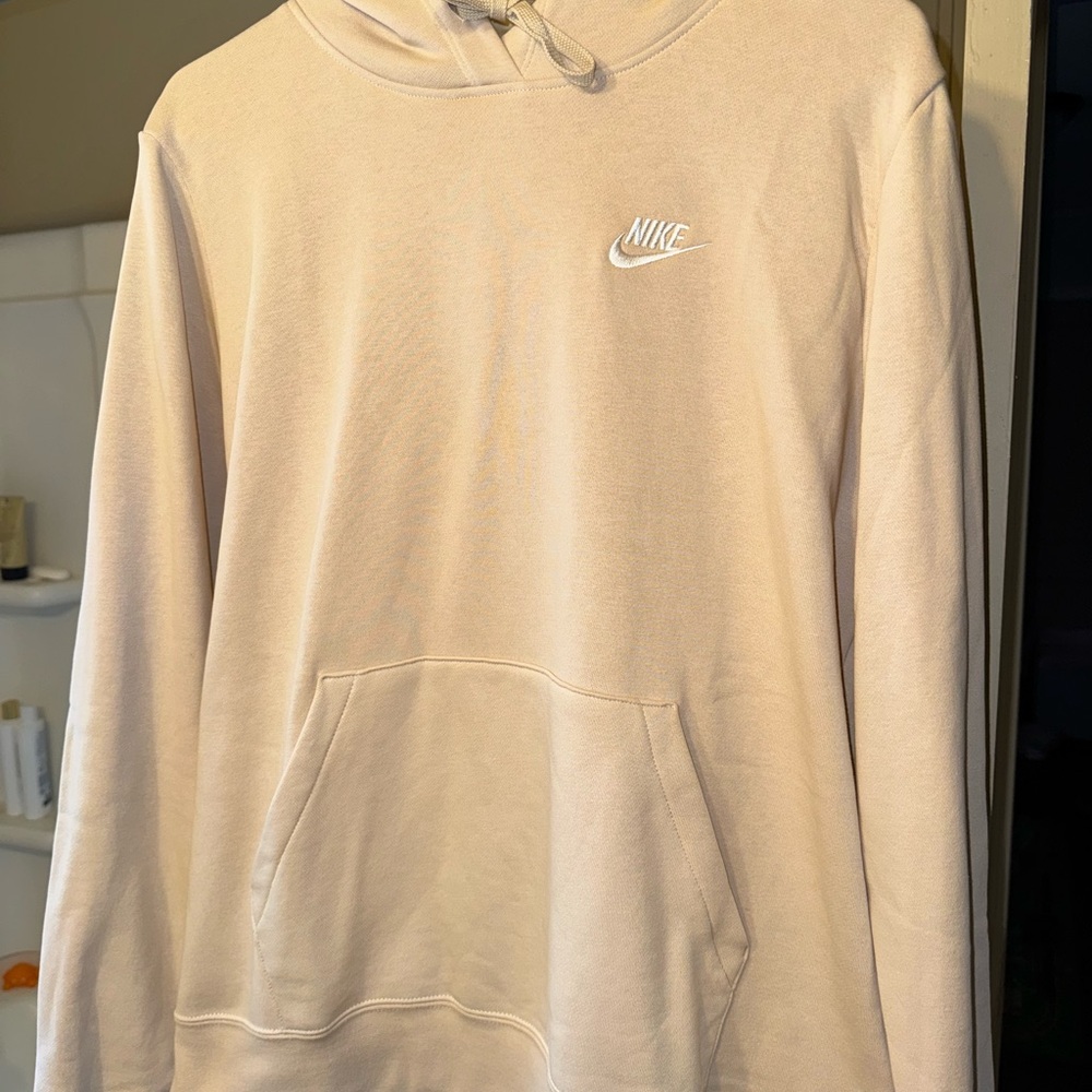 Nike womens Light Beige Hoodie